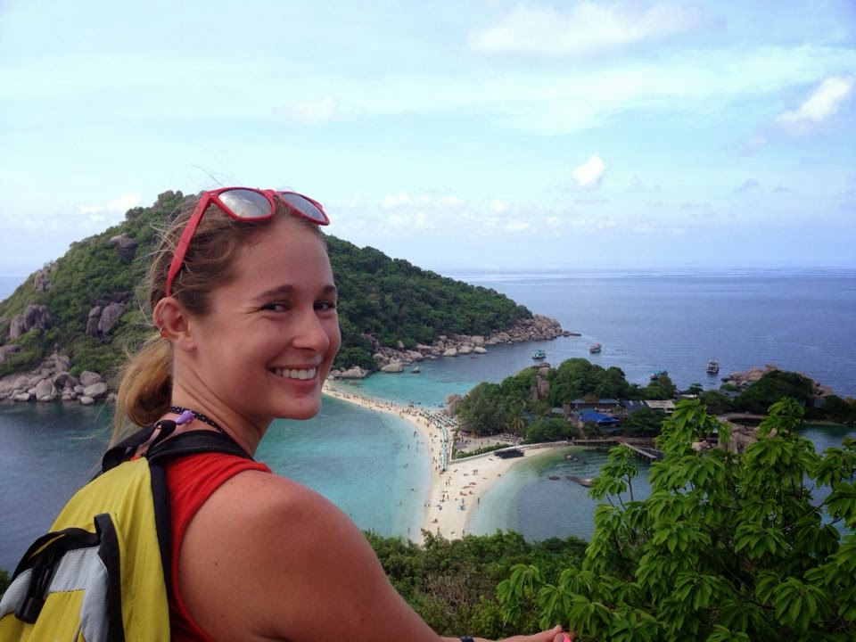 Me at the lookout on Koh Nang Yuan, Thailand