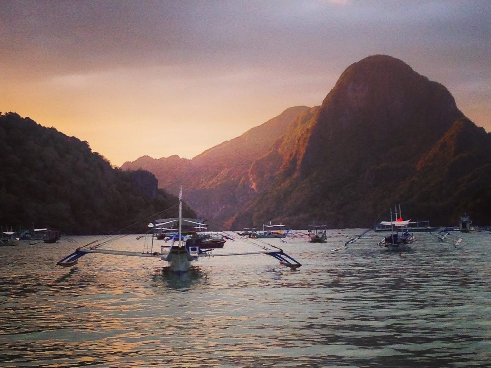 Bangka boats in El Nido, Philippines