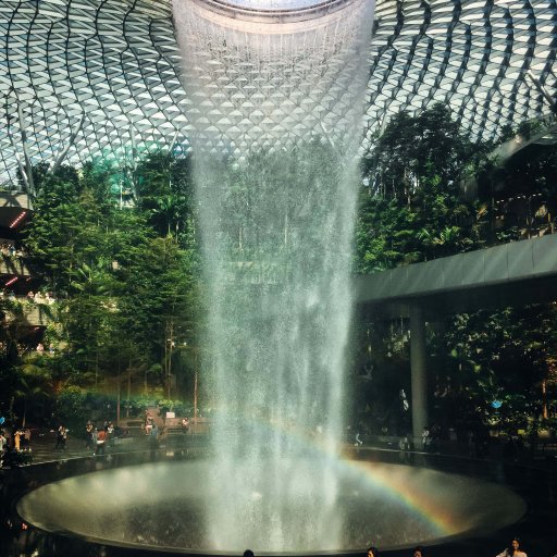 Rainbow over the Rain Vortex