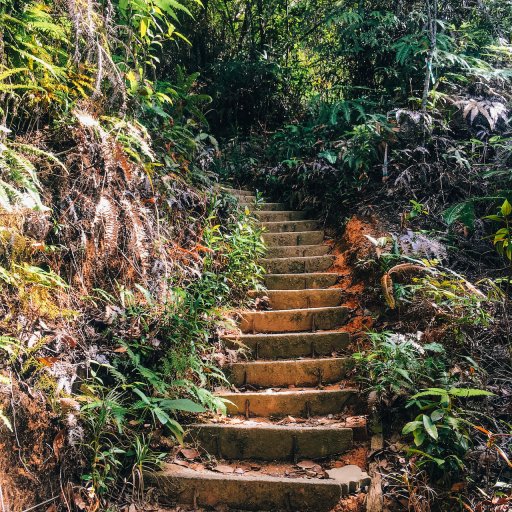 So many stairs up Penang Hill