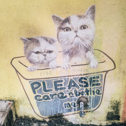 Please Care & Bathe Me by Ernest Zacharevic