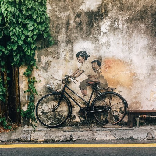 Kids On a Bicycle by Ernest Zacharevic