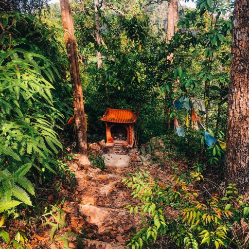 Shrine on the Penang Hill path.