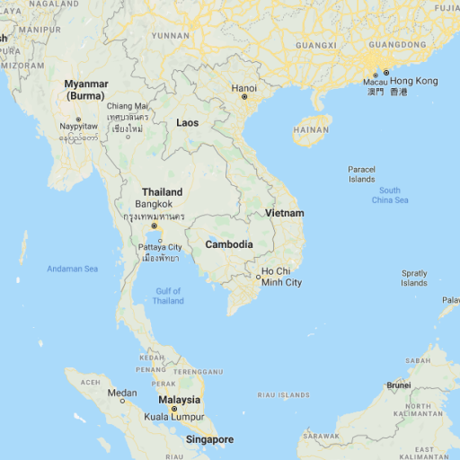 Google Maps Screenshot of SE Asia