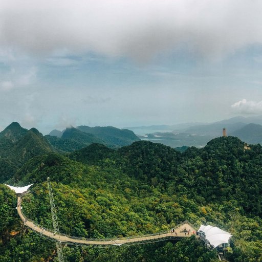 Langkawi's beautiful green peaks.