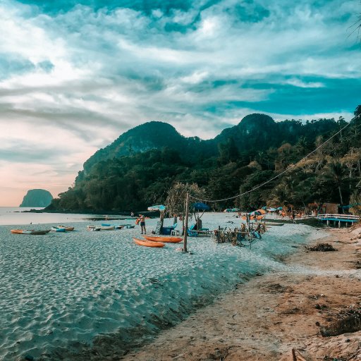 Charlie Beach at Sunset