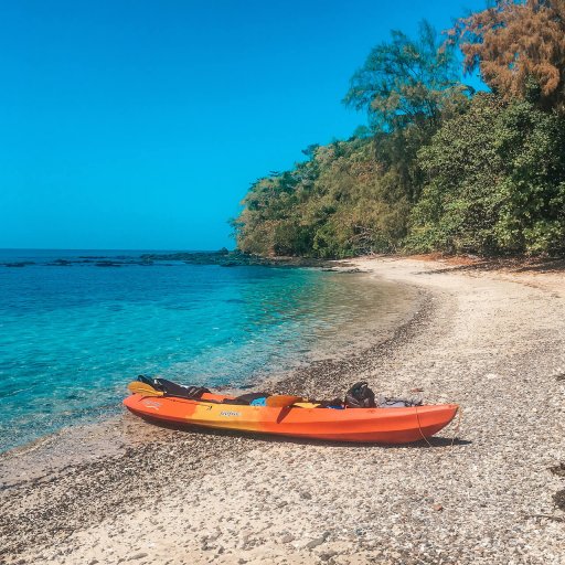 kayak on the shores of Koh Mook