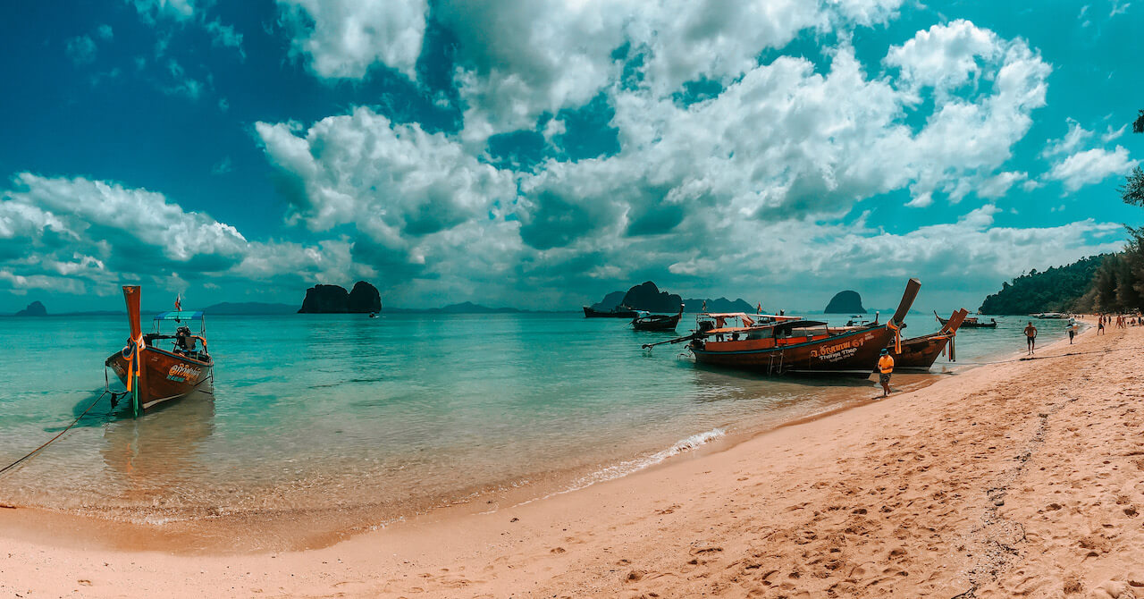 The beach of Koh Ngai